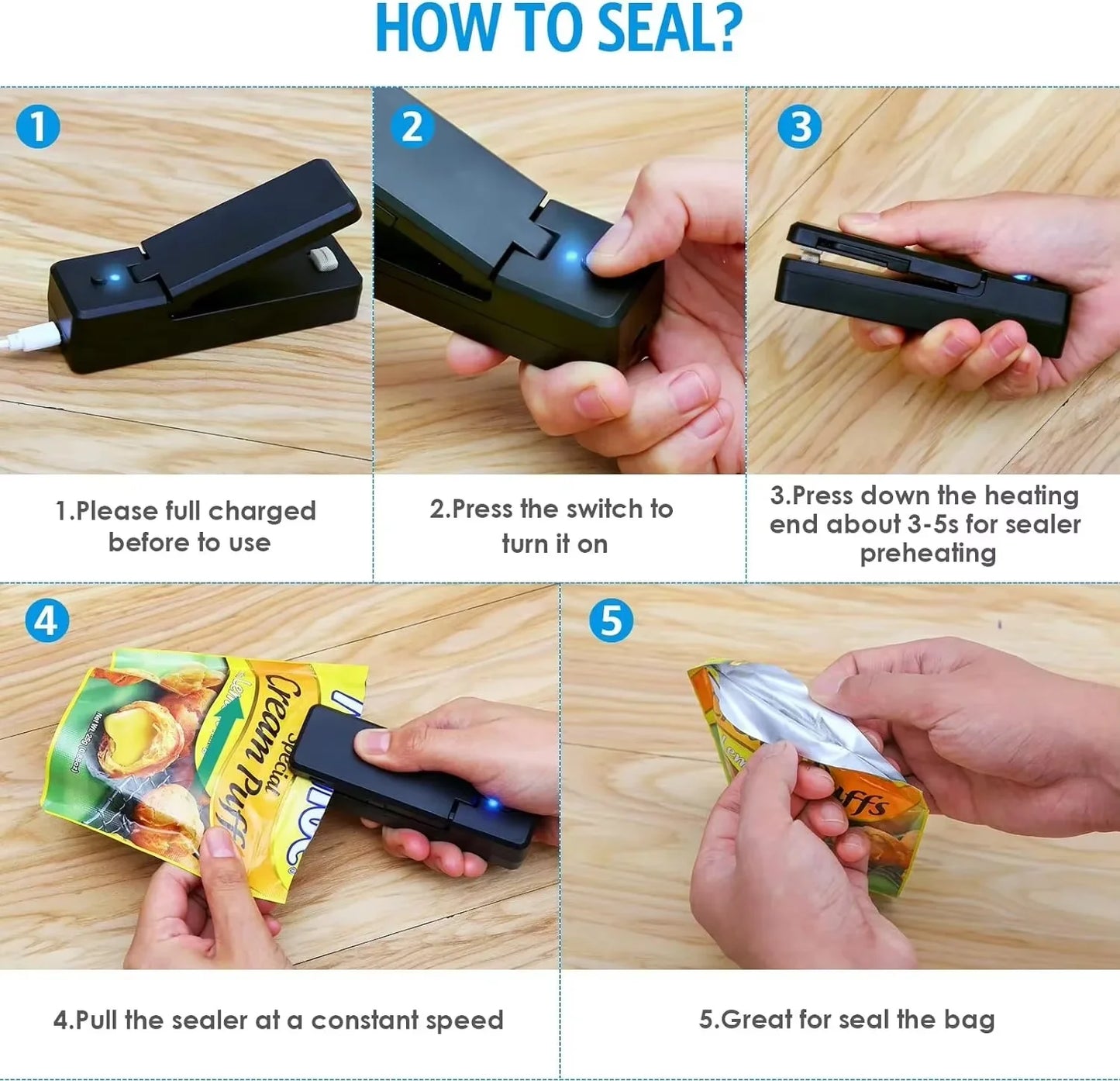 MiniSeal™ 2-in-1 bag sealer