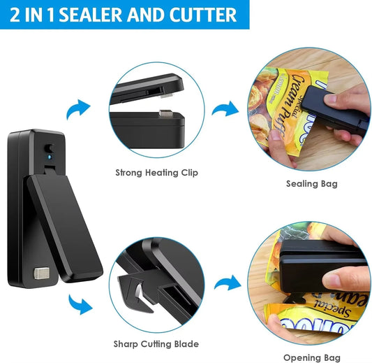 MiniSeal™ 2-in-1 bag sealer